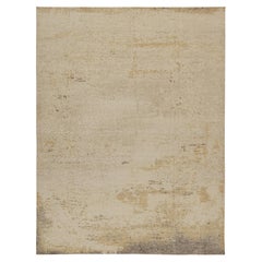 Tapis moderne style vieilli de Rug & Kilim en beige, brun et gris