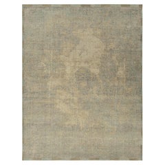 Teppich & Kelim''s Distressed Style Moderner Teppich in Blau, Beige mit abstraktem Muster