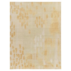 Rug & Kilim: Tappeto moderno in stile degradato con motivo a Dot Dot Dot crema, oro e bianco