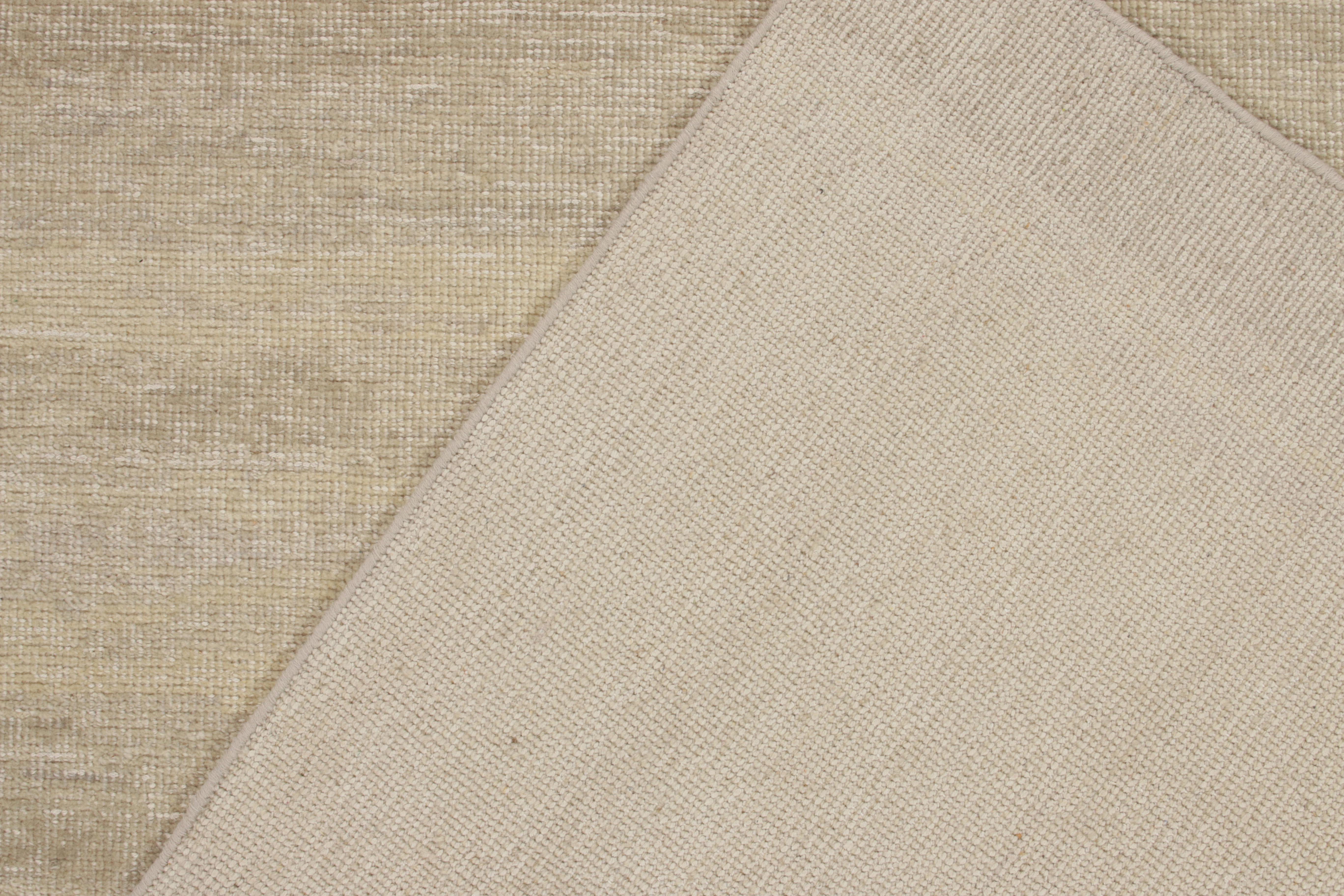 Rug & Kilim's Distressed Style Modern Teppich in Grau, Beige-Braun Abstraktes Muster im Zustand „Neu“ im Angebot in Long Island City, NY