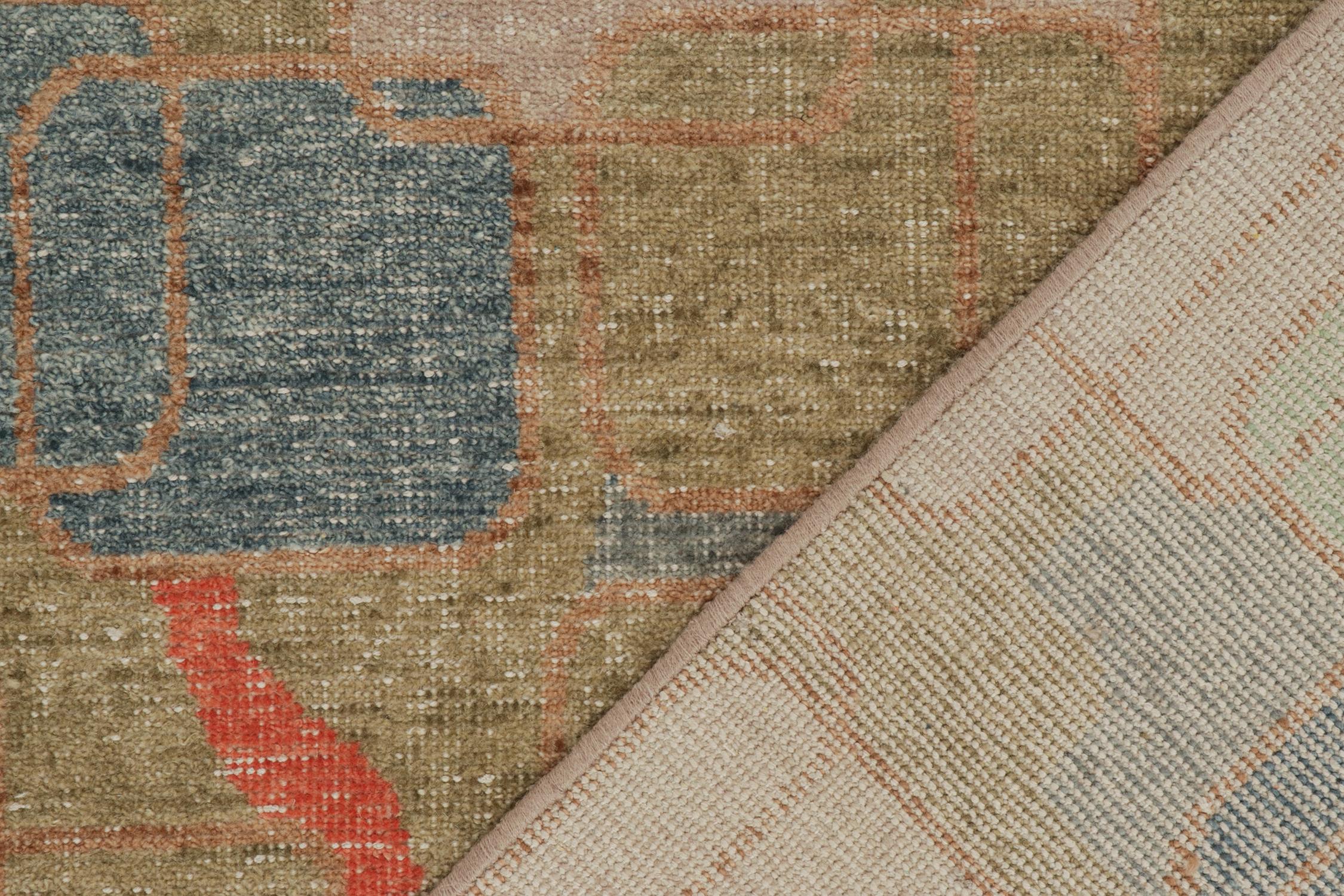 XXI secolo e contemporaneo Rug & Kilim - Tappeto moderno in stile degradato con motivi geometrici policromatici in vendita
