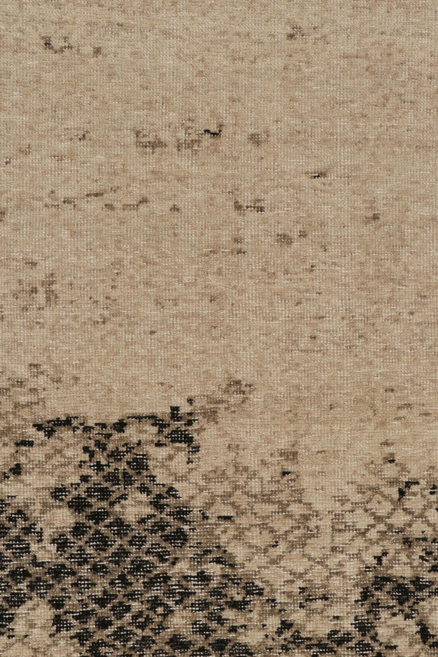 Teppich & Kilims im Distressed-Stil in Beige/Braun, Schwarz im Zustand „Neu“ im Angebot in Long Island City, NY