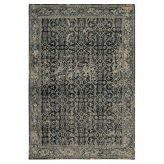 Tapis &amp;amp; Kilims - Tapis de style vieilli en bleu et beige à motif Herati