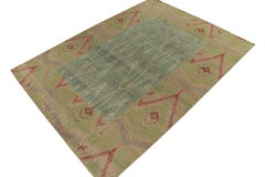 Teppich & Kilims im Distressed-Stil mit grünem, blauem und rotem Ikats-Muster