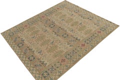 Teppich & Kilims im Distressed-Stil mit grünen, rosa und blauen Stammesmustern