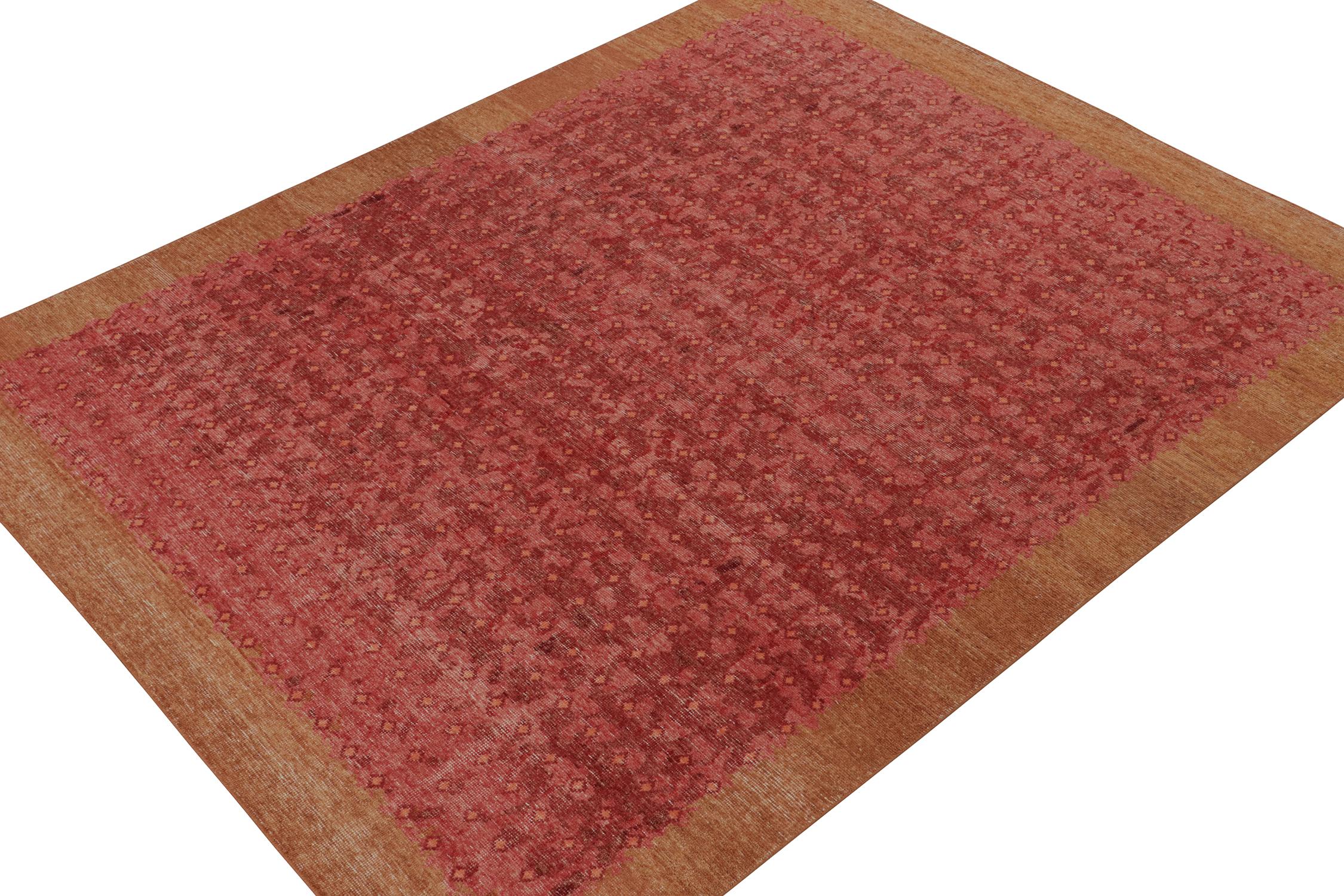 Dieser 8x10 große Teppich ist eine kühne Neuheit in der Homage Collection'S von Rug & Kilim. Der handgeknüpfte Teppich aus Wolle und Baumwolle bietet ein einzigartiges Spiel aus Übergangsmustern und rustikalem, modernem Design.

Weiter zum