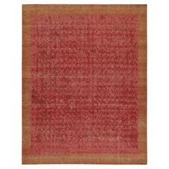 Rug & Kilim - Tappeto di transizione in stile degradato con motivi geometrici rossi