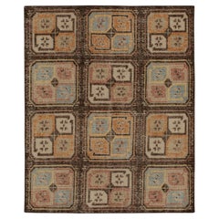 Rug & Kilim’s Distressed Tribal Style Rug in Beige-Brown & Polychrome Medallions