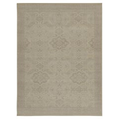 Rug & Kilim's Distressed Tribal Style Teppich in Greige Geometrische Muster