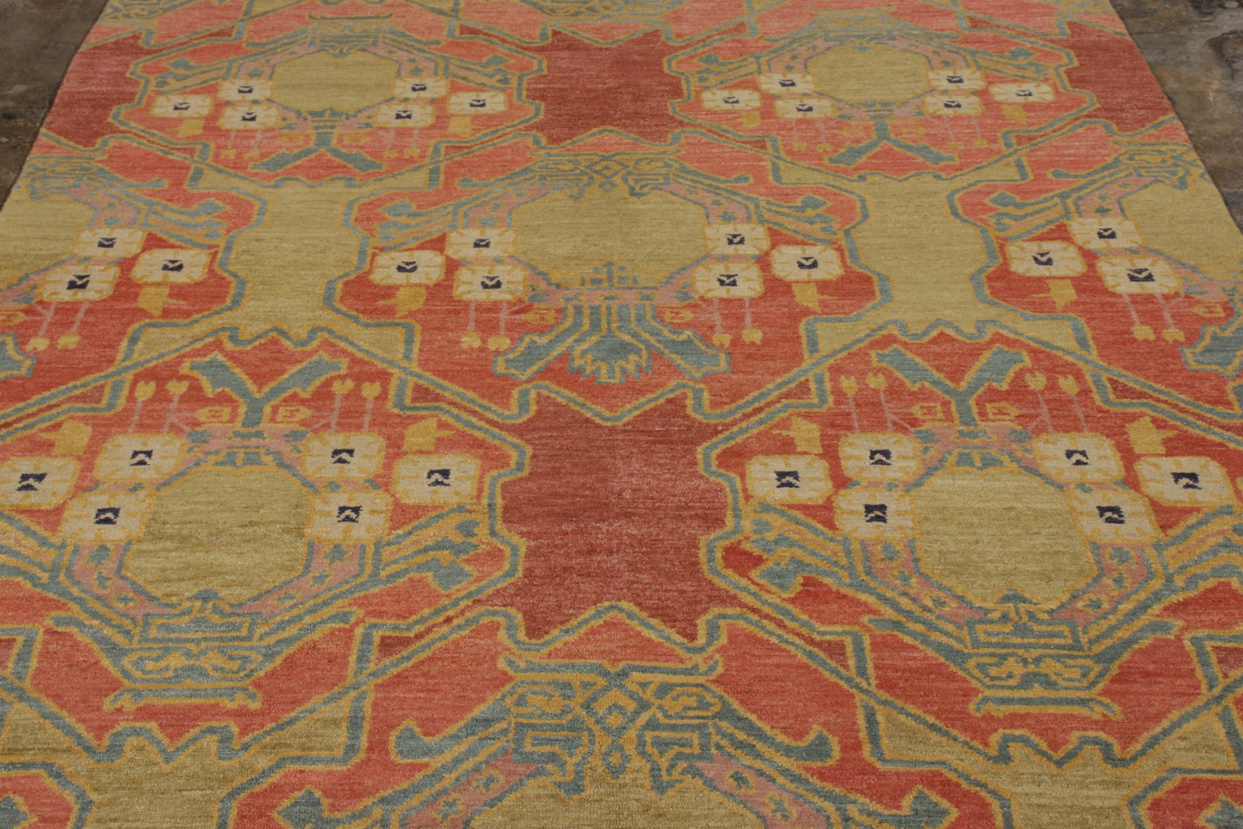 Teppich im Ersari-Stil von Teppich & Kilims mit rotem und grünem geometrischem Muster (Sonstiges) im Angebot