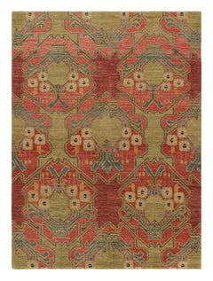 Tapis & Kilims - Tapis de style Ersari à motif géométrique rouge et vert