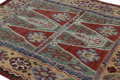 Rug & Kilim’s Erzurum Style Rug with Polychromatic Geometric Patterns