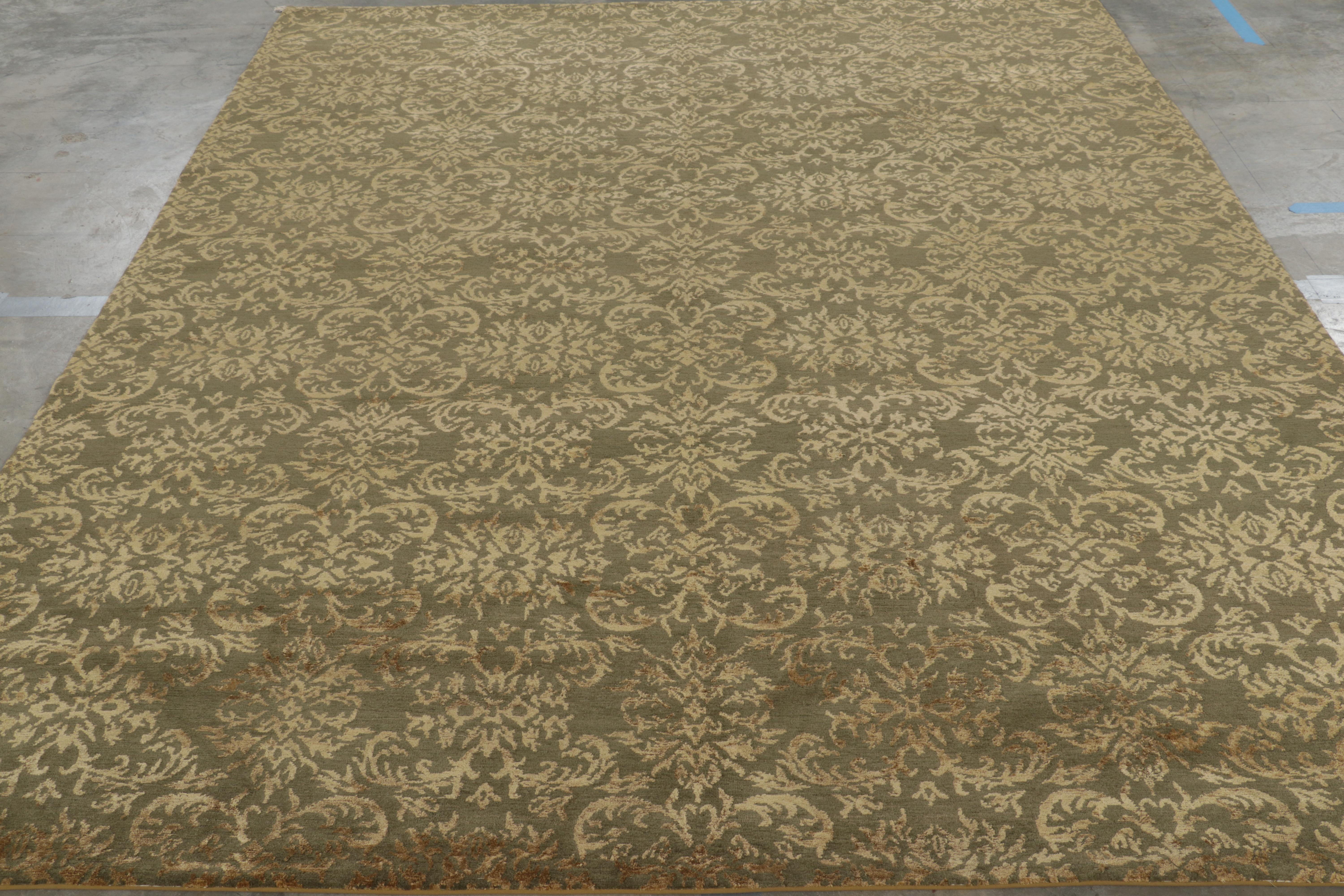 Handgeknüpft aus Wolle und Seide in einer unserer luxuriösesten nepalesischen Florqualitäten ist dieser 8x10 große Übergangsteppich eine Ergänzung der europäischen Teppichkollektion von Rug & Kilim.


Über das Design:

Bewunderer des Handwerks und