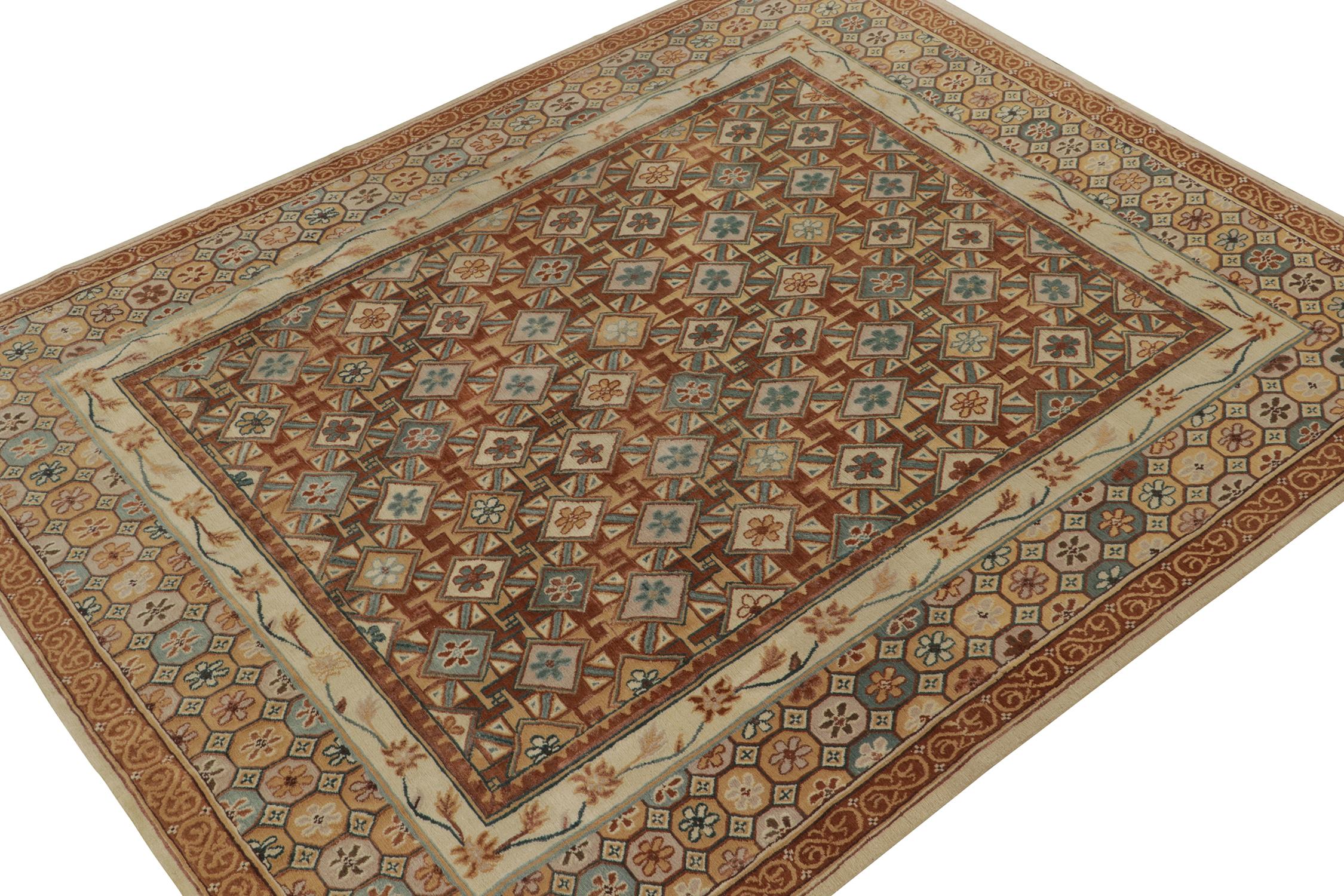 Ein 8x10 Teppich, inspiriert von spanischen Art-Deco-Teppichen, als Neuzugang in der European Collection'S von Rug & Kilim. Handgeknüpft aus Wolle mit einem Spiel aus Geometrie und floralen Mustern in den faszinierendsten Farben. 

Weiter zum