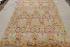 Teppich & Kelim's European Style Floral Teppich in Gold und Rot All-Over-Muster