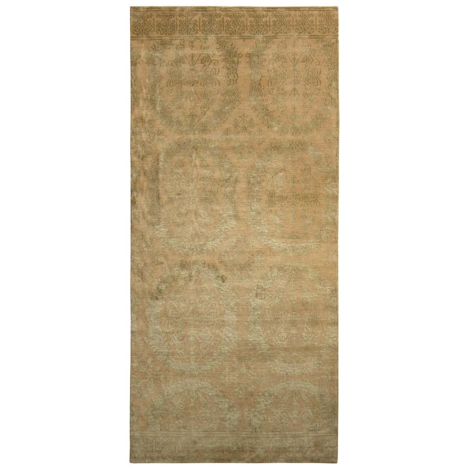 Rug and Kilim's Handmade European Style Deco Rug in Blue and Beige ...