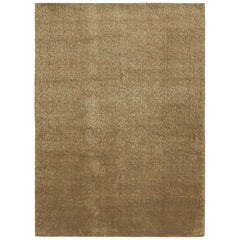Rug & Kilim’s European Style Rug in Brown and Gold with Floral Pattern “Cordoba”