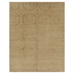 Alfombra de estilo europeo Rug & Kilim en dorado con medallones florales "Catana"
