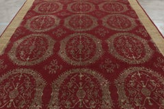 Rug & Kilim’s European Style Rug in Red with Floral Medallions “Catana”