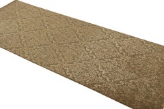 Rug & Kilim's Läufer im europäischen Stil in Brown und Gold Florals Cordoba