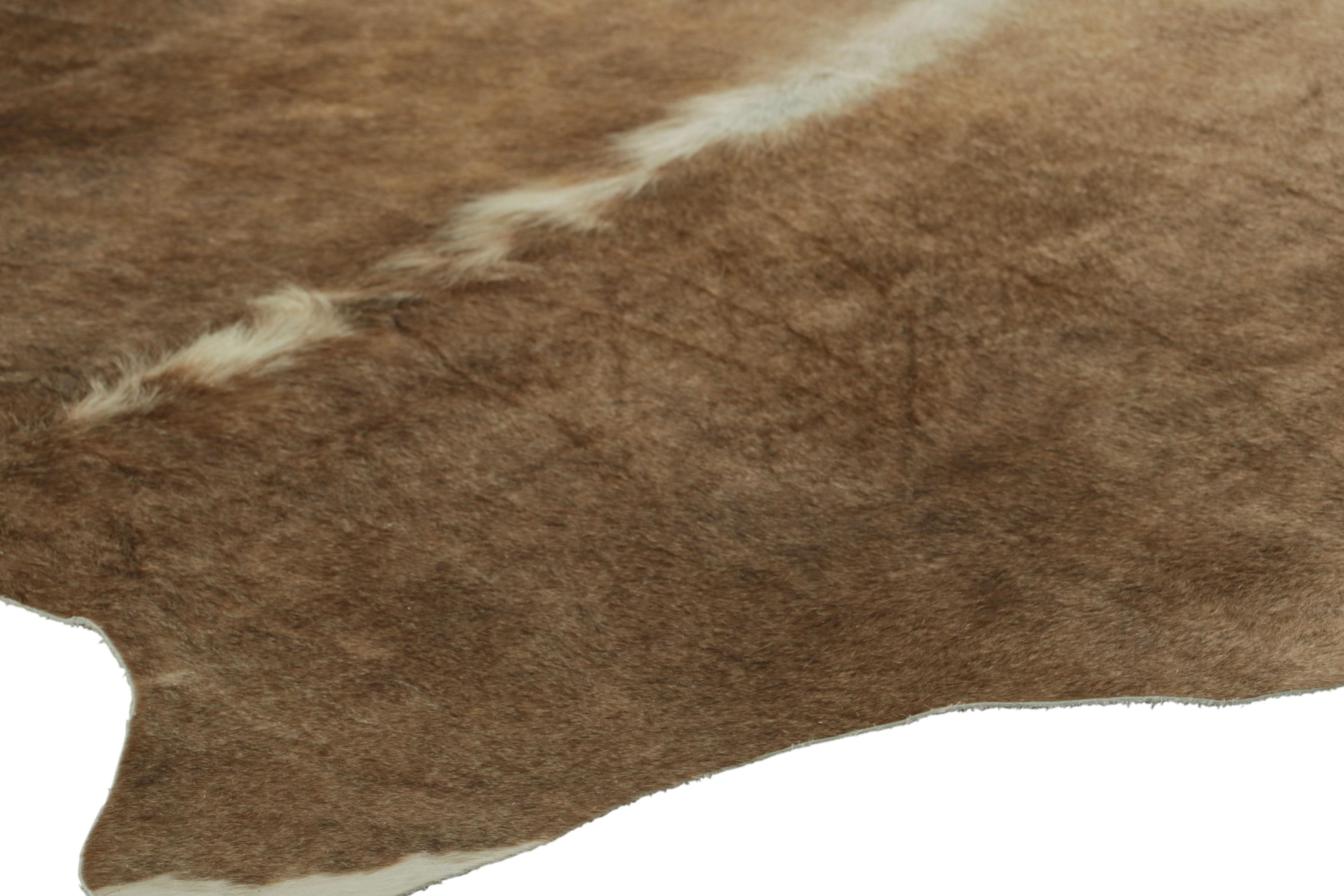Rug & Kilim’s Extra Large Cowhide Rug in Beige-Brown and Cream Tones In New Condition In Long Island City, NY