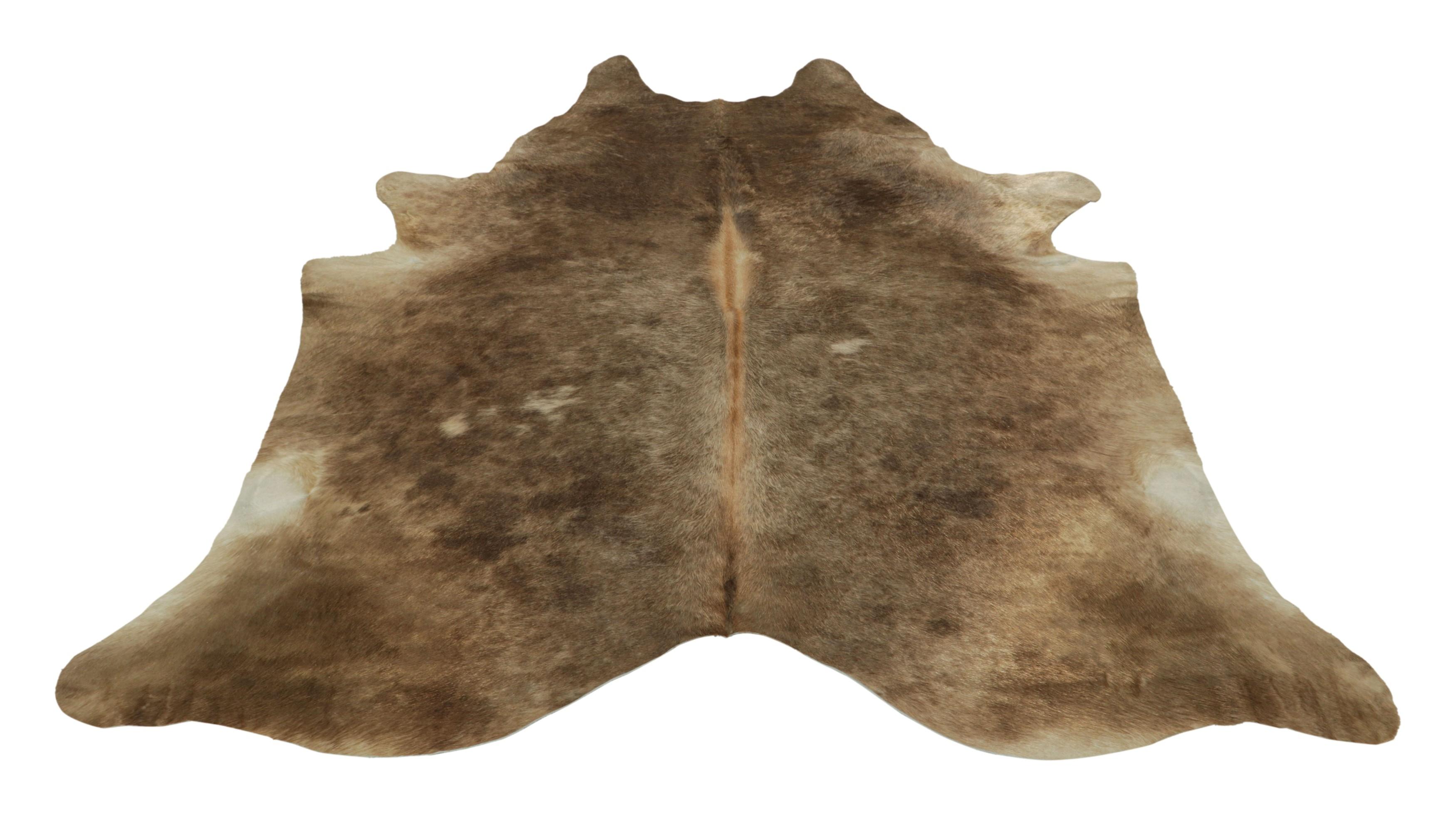 Hand-Knotted Rug & Kilim’s Extra Large Cowhide Rug in Brown and White Tones For Sale