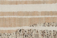 Rug & Kilim’s Flatweave Runner with Cream and Beige Geometric Patterns