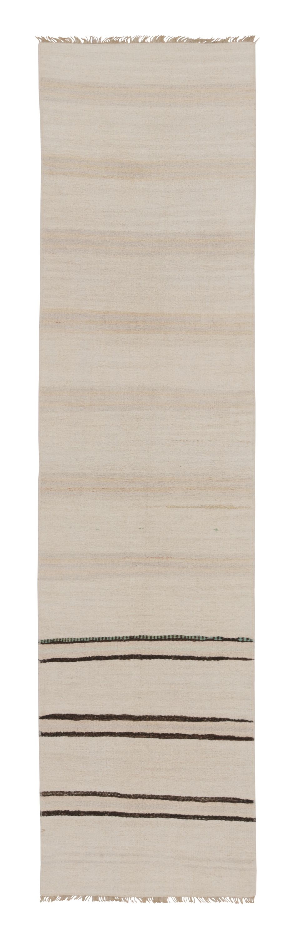 Rug & Kilim’s Flatweave Runner with Subtle Stripes
