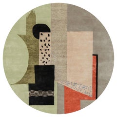 Rug 
Kilim’s French Art Deco Style Circular Rug