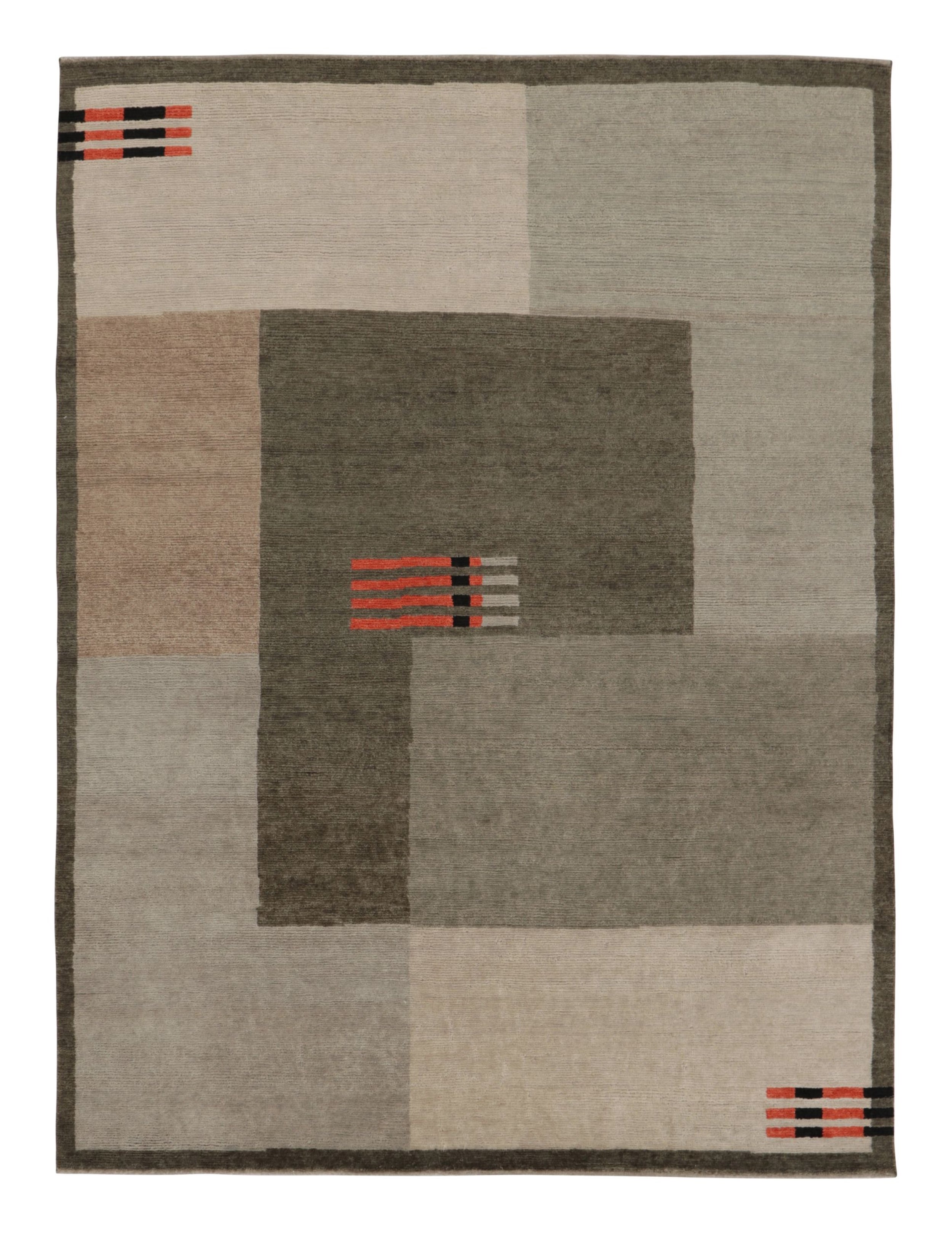 Rug
Kilim
s French Art Deco Style Rug in Beige and Gray with Geometric Pattern (tapis de style art déco français en beige et gris avec motif géométrique)