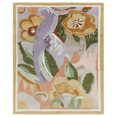Rug & Kilim’s French Art Deco Style Rug in Polychromatic Impressionist Florals
