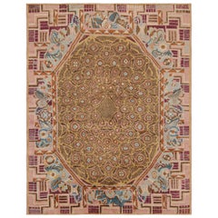 Rug & Kilim's French Art Deco Style Rug with Polychromatic Geometric Patterns (tapis français de style Art déco à motifs géométriques polychromes)