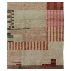 Rug
Kilim è un tappeto quadrato in stile Art Deco francese di colore beige-rosa con patt geometrico