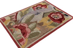 Rug & Kilim’s French Deco Style Rug in Polychrome, Impressionist Floral Patterns