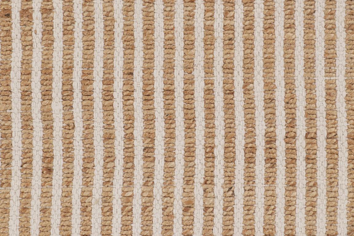 Rug & Kilim’s Modern Striped Flatweave in Beige and Cream Tones In New Condition For Sale In Long Island City, NY