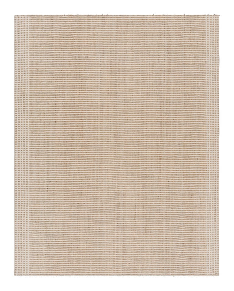 Rug & Kilim’s Modern Striped Flatweave in Beige and Cream Tones For Sale