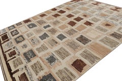 Rug & Kilim’s Geometric Moroccan Style Rug in Beige-Brown and Gray