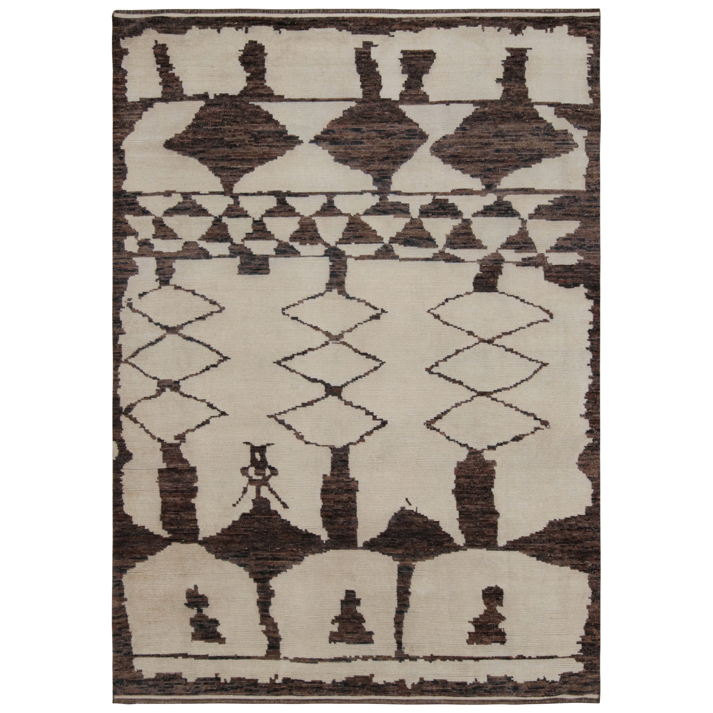 Rug & Kilim Geometrico  Tappeto in stile marocchino in beige-marrone