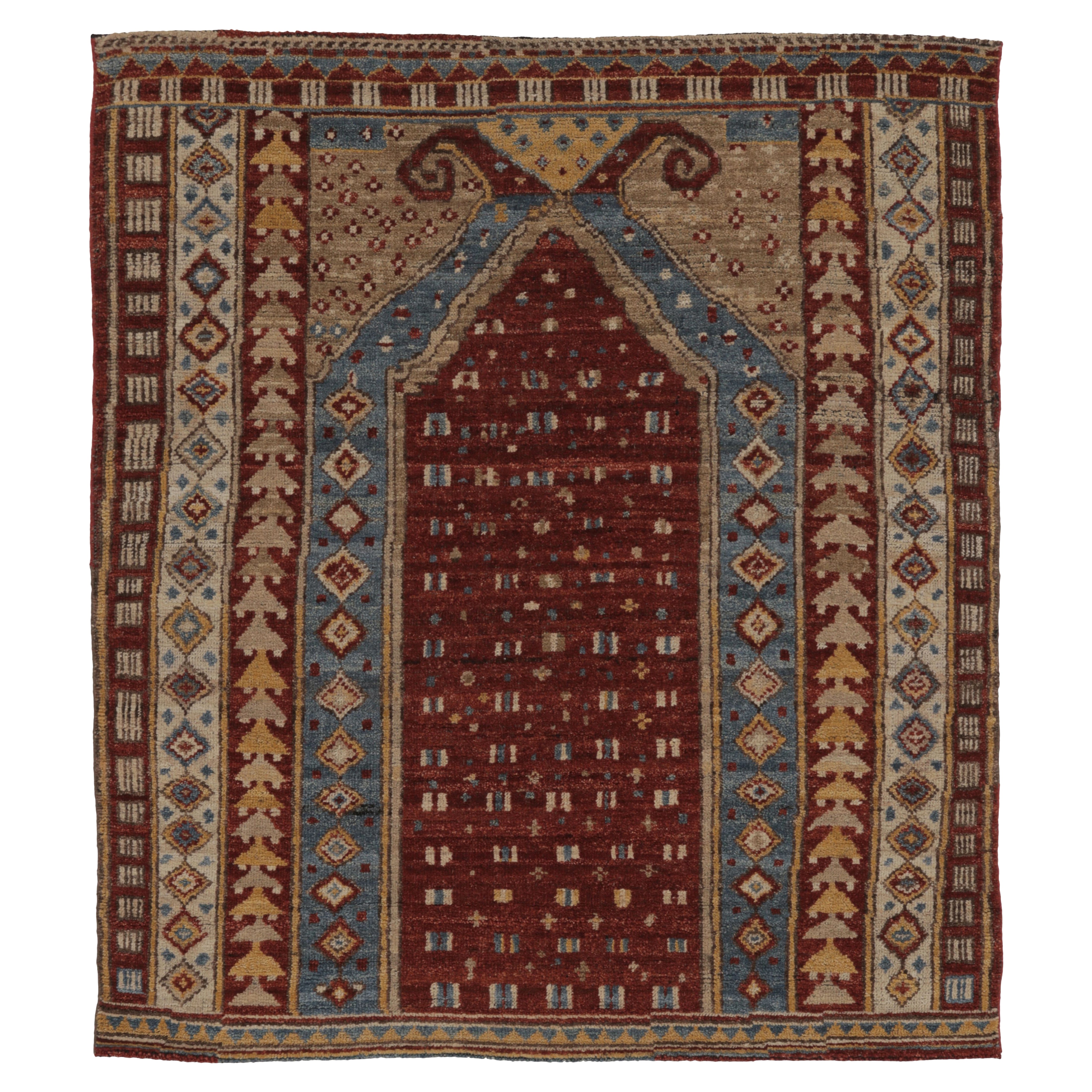 Rug
Kilim
s Ghiordes inspirierter Teppich in tiefem Rot und Blau Traditionelles Design