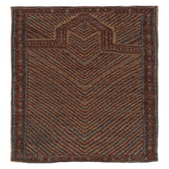 Rug 
Kilim
s Ghiordes inspirierter Teppich in Terrakotta und Blau Traditionelles Design