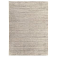 Rug & Kilim's handgeknüpfter Contemporary-Teppich in Grau gestreift