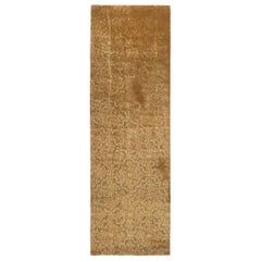 Rug & Kilim's Tapis en laine et soie noués à la main, design/One, vert et bronze