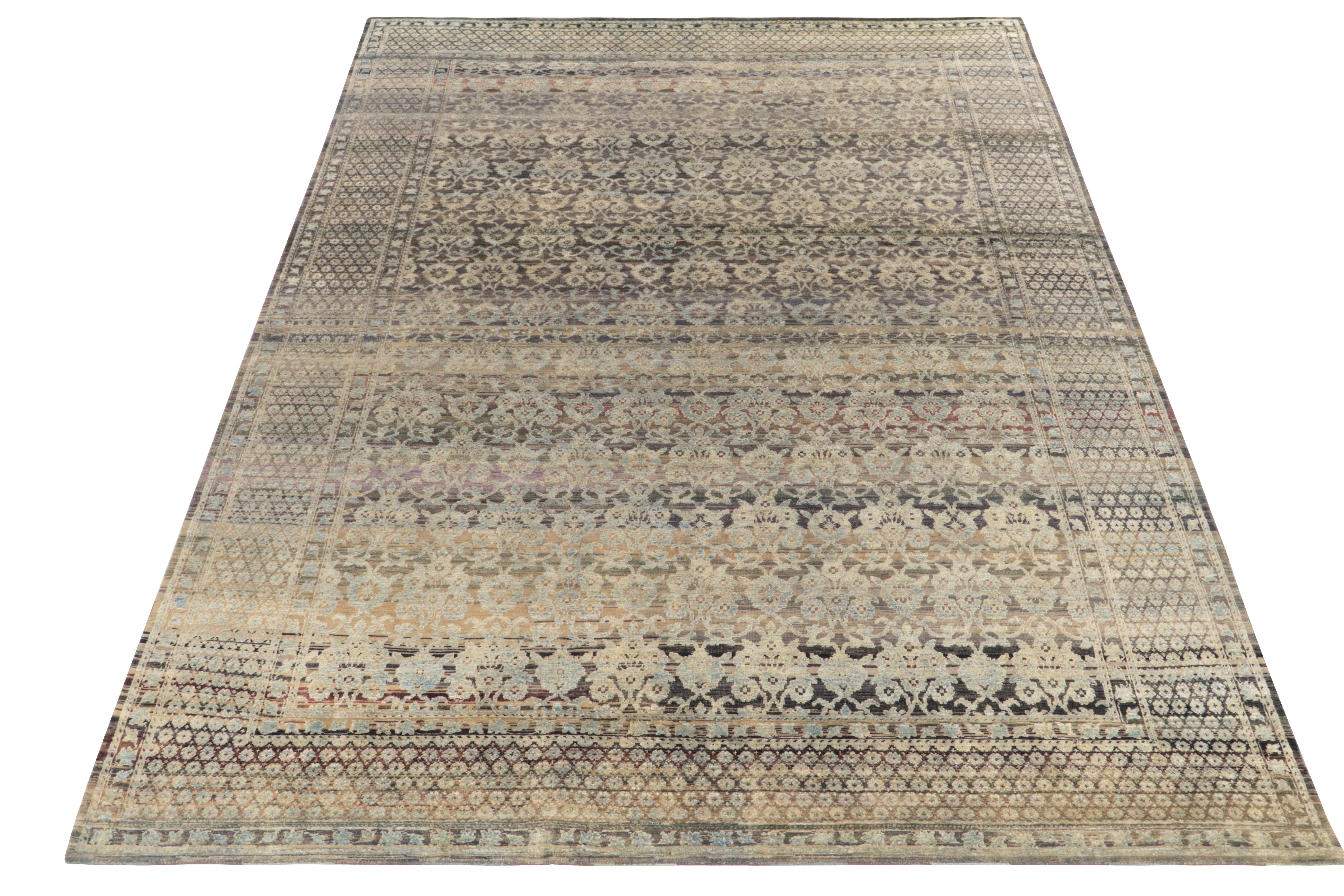 From Rug & Kilim’s Modern Classics Collection, a gorgeous 9x14 contemporary rug in luxe all silk—inspired from traditional rugs among our principal Josh Nazmiyal’s personal favorites. 

The rug comes from one of our new favorite partner looms