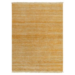 Handgeknüpfter Teppich von Rug & Kilim in Gold White Striations Multihued