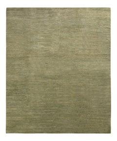 Rug & Kilim’s Hand-Knotted Solid Rug in Green