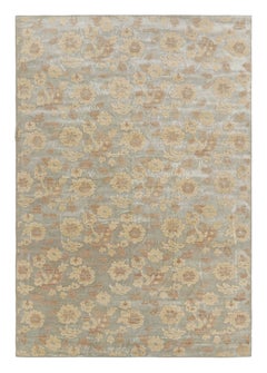 Rug & Kilim’s Handmade Contemporary Rug in Beige Brown Floral Pattern
