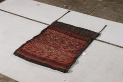 Rug & Kilim's Handmade Tribal Kilim Rug, Layered Collectible Red Rug Ornament