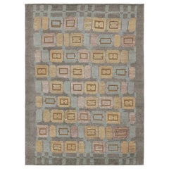 Rug & Kilim's "High" Teppich im skandinavischen Stil in Grau mit geometrischen Mustern