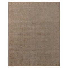 Rug 
Kilim
s Homage Geometric Floral Beige Brown and Blue Wool Custom Rug