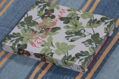 Rug & Kilim’s Indian Dhurrie Rug in Slate Blue and Ochre Stripes